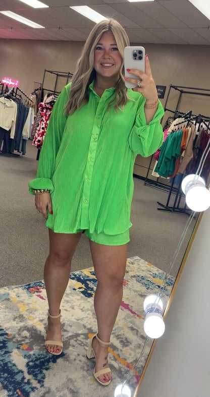 Lil' Ripple Lounge Set | Green